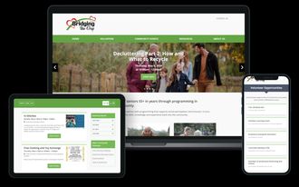 Bridging the Gap responsive web design screenshots