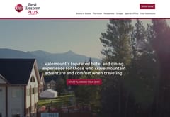 Best Western Plus Valemount website, mountain hotel and dining