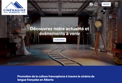 Cinemagine Alberta bilingual website case study