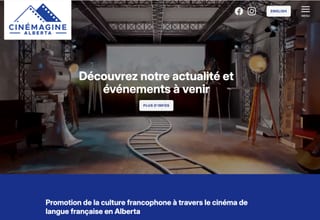 Cinemagine Alberta bilingual website
