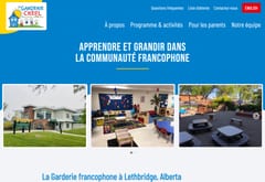 La Garderie CREFL bilingual daycare website, Lethbridge