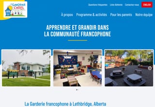 La Garderie CREFL bilingual childcare website