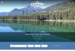 Fairmont Creek Vacation Rentals website, Columbia Valley BC