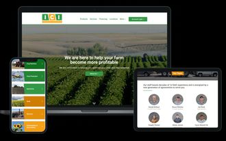 Independent Crop Inputs responsive web design screenshots
