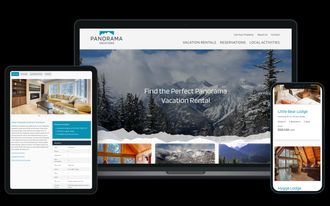 Panorama Vacations responsive web design screenshots