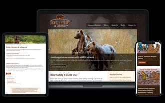 Bear Safety & More responsive web design screenshots