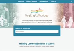 Healthy Lethbridge website case study, 850+ page migration