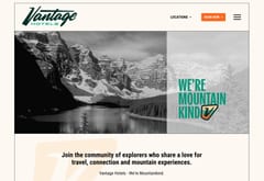 Vantage Hotels website