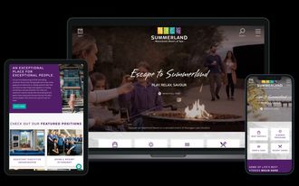 Summerland Waterfront Resort & Spa responsive web design screenshots
