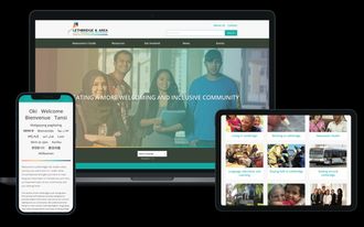 Lethbridge & Area Local Immigration Partnership responsive web design screenshots