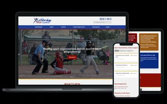 Lethbridge Sport Council responsive web design screenshots